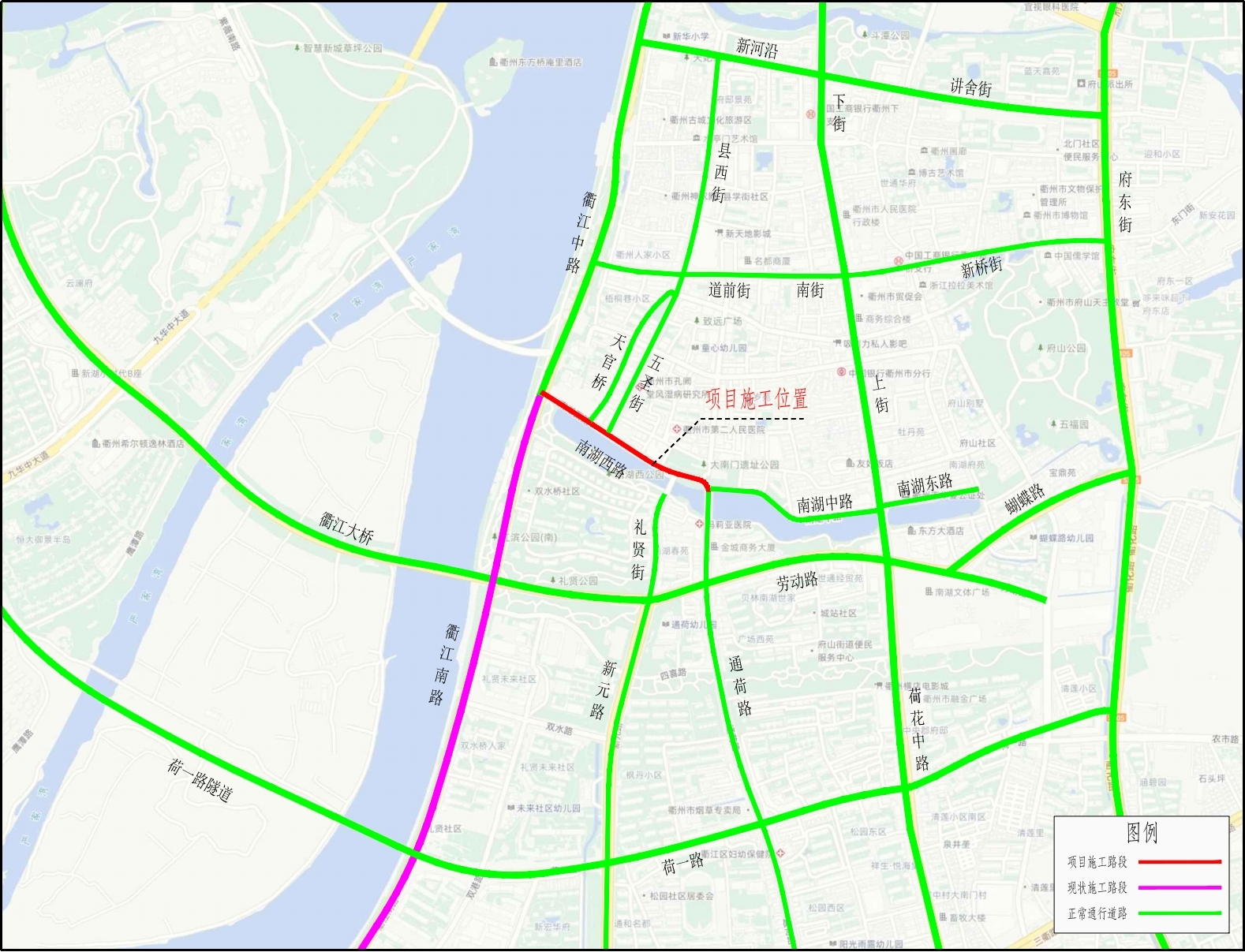 
										關于南湖西路實行限制交通的公告